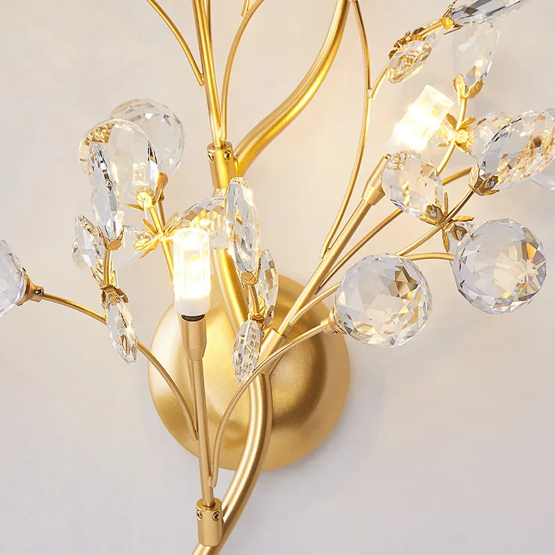 applique murale LED créative de luxe en cristal moderne - vue 6 sur 7