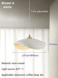 Nordic Minimalist Wabi Sabi Cream Style LED Dining Room Cafe Pendant Light Restaurant Bar Loft Home Decor Lamp Stairs Chandelier