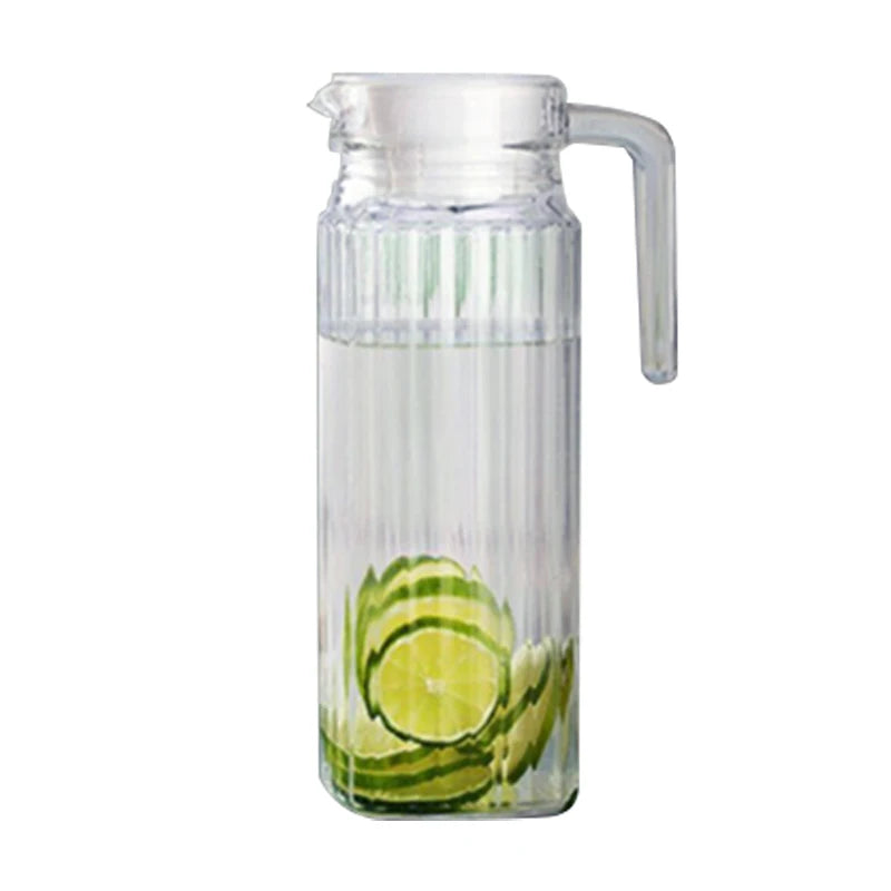 Pichet verre stries carrées carafe eau froide 11l