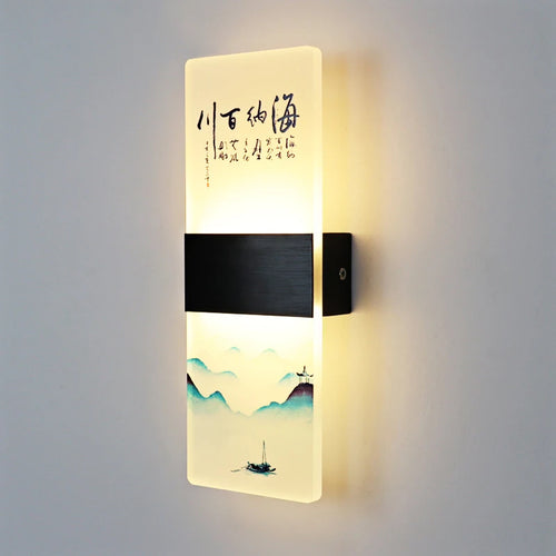 applique murale japonaise en acrylique pour décoration moderne - vue 9 sur 14