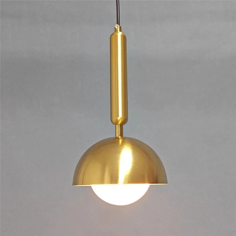 suspension en fer d'art moderne avec éclairage led - vue 7 sur 8