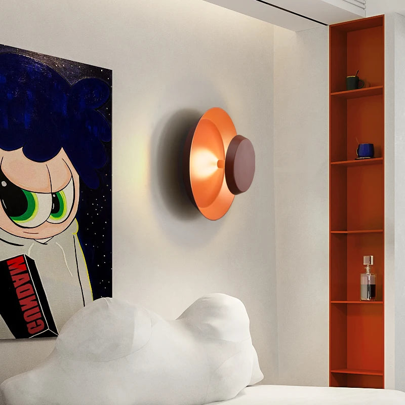 makaron applique led métal pour chambre d'enfant et boutique thé - vue 4 sur 10