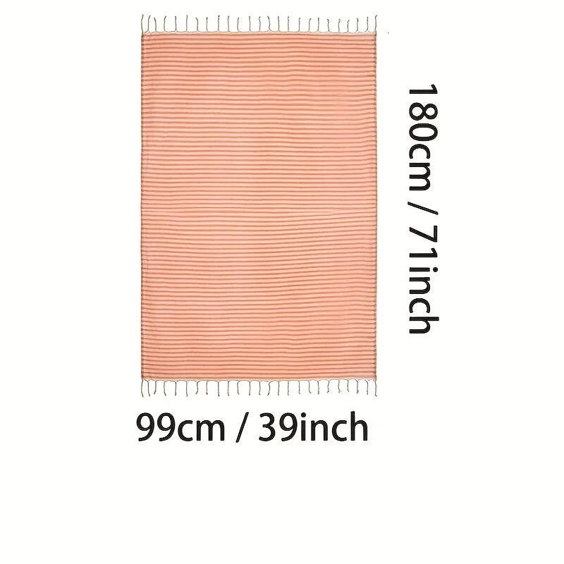 serviette de plage turque coton tissé léger absorbant