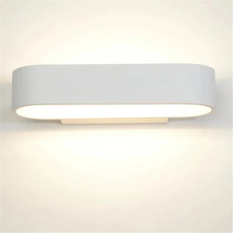 Aluminum LED Wall Lamp, Modern and Minimalist Indoor Lighting, Bedside Decorative Lamp, Corridor Wall Lamp, 12W - vue 4 sur 8