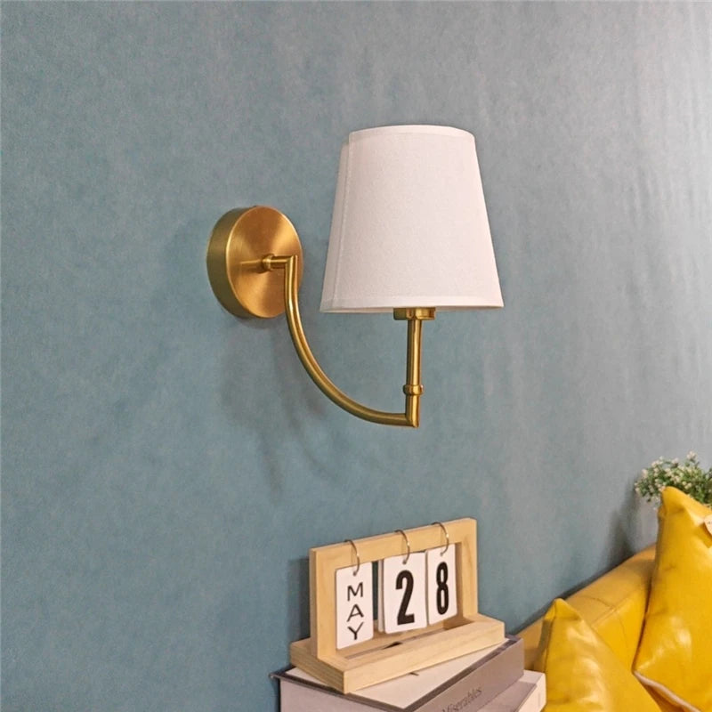 applique murale minimaliste nordique en lin pour décoration intérieure