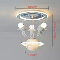 plafonnier led nordique astronaute idéal pour décoration intérieure
