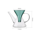 Théière kung fu verre infusion rapide avec filtre