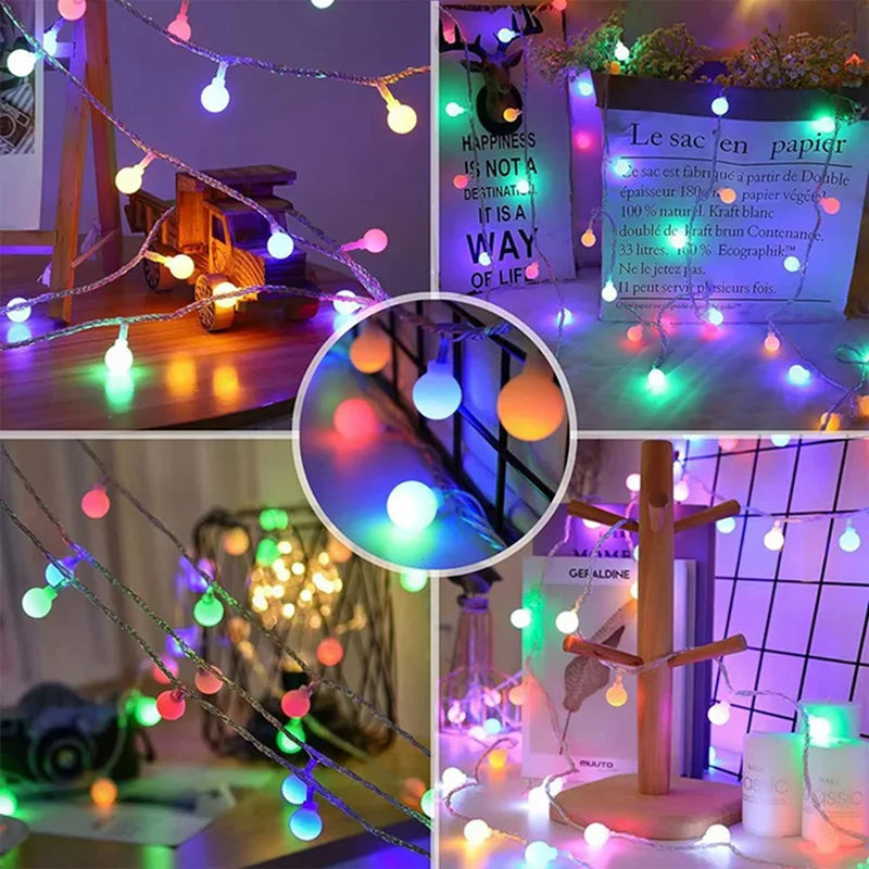 guirlande lumineuse à piles pour jardin et événements décoratifs - vue 7 sur 7