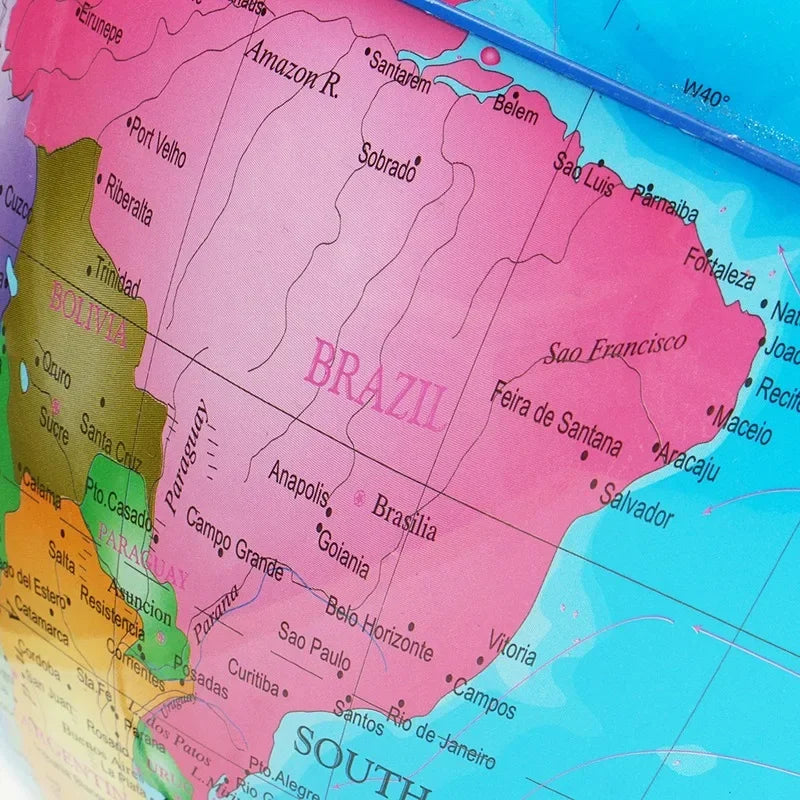 globe terrestre lumineux éducatif pour apprendre aux enfants - vue 4 sur 7