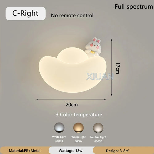 applique murale créative lingot d'or protection des yeux lion chat lapin - vue 13 sur 14
