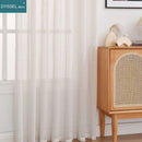 Rideau moderne rayé style lin pour salon chambre