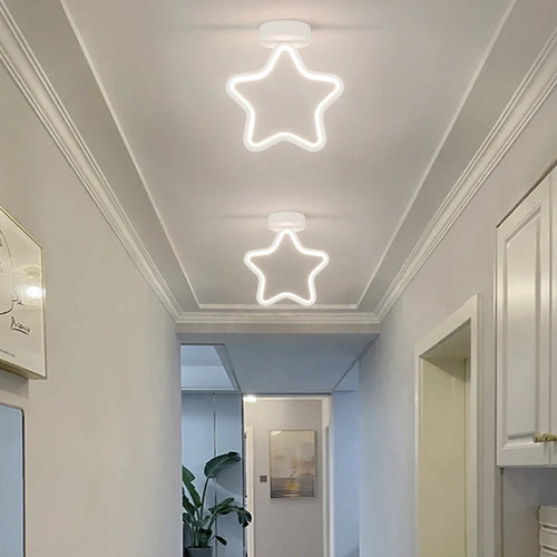 plafonnier led encastré moderne étoile allée salon entrée