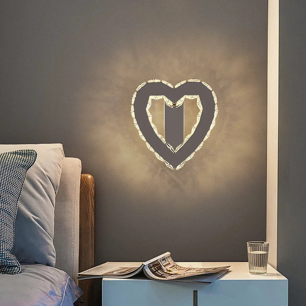 applique murale led en cristal moderne minimaliste luxe - vue 5 sur 12