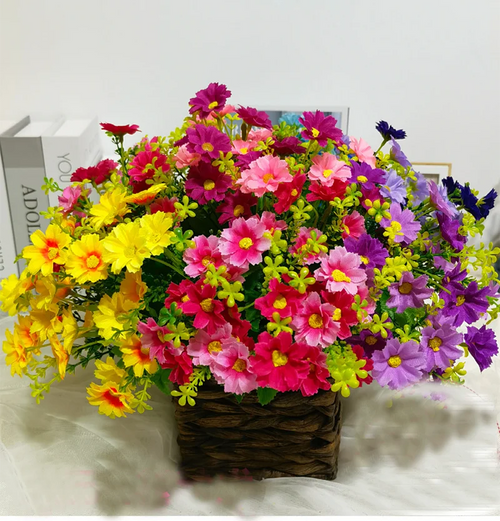 lot de fleurs artificielles résistantes aux uv pour décoration extérieure - vue 2 sur 16