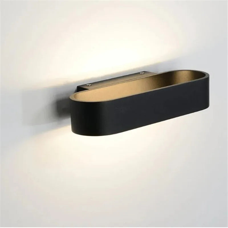 Aluminum LED Wall Lamp, Modern and Minimalist Indoor Lighting, Bedside Decorative Lamp, Corridor Wall Lamp, 12W - vue 3 sur 8