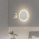 applique murale led astronaute lune planète style nordique 2022