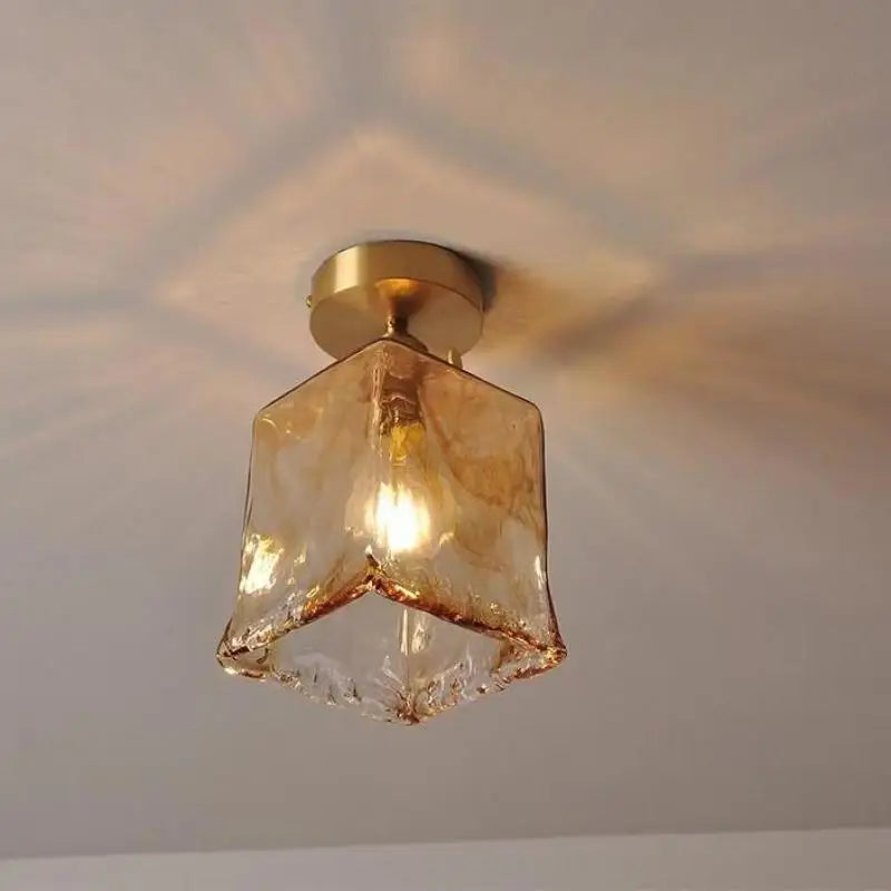lustre en verre teinté pour un éclairage nordique élégant - vue 5 sur 10