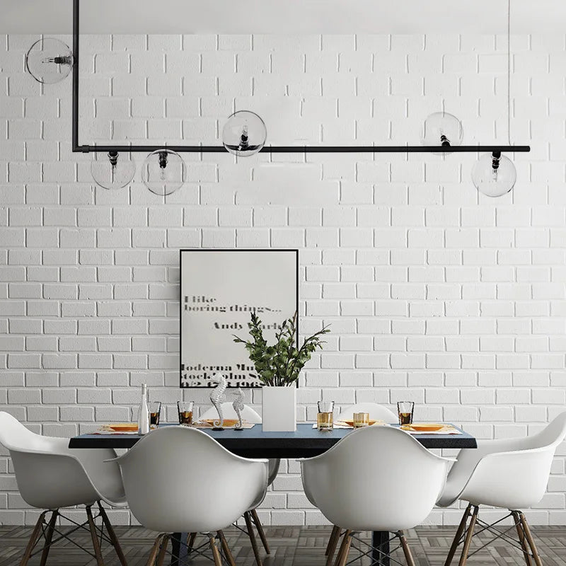 lustre linéaire moderne pour décoration intérieure et table - vue 4 sur 10