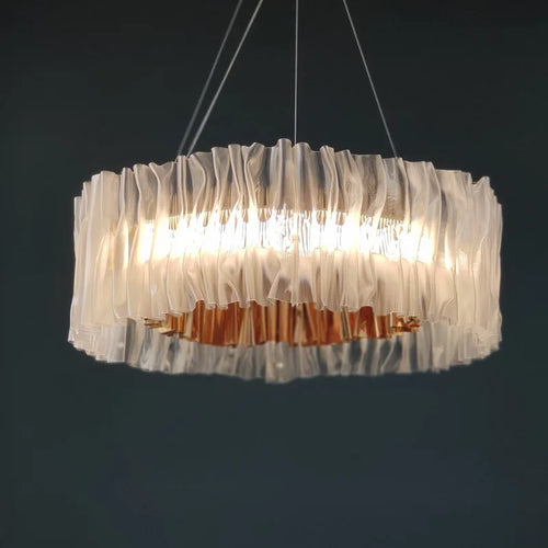 lustre acrylique pétale design italien nordique moderne éclairage art
