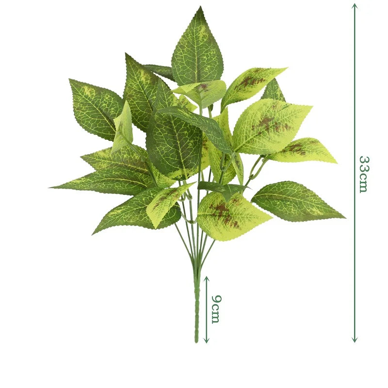 feuilles de bambou artificielles en soie pour décoration élégante - vue 32 sur 32