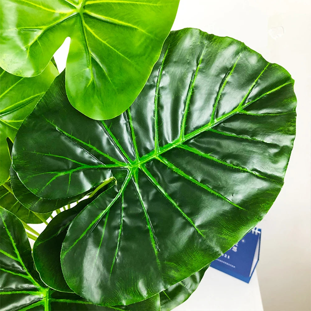 grande plante tropicale fausse feuille de bananier pour décoration intérieure et extérieure - vue 4 sur 8