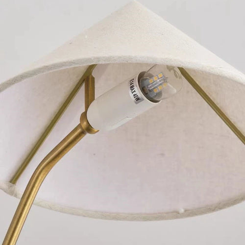 lustre moderne en tissu avec abat-jour créatif et éclairage led - vue 6 sur 7