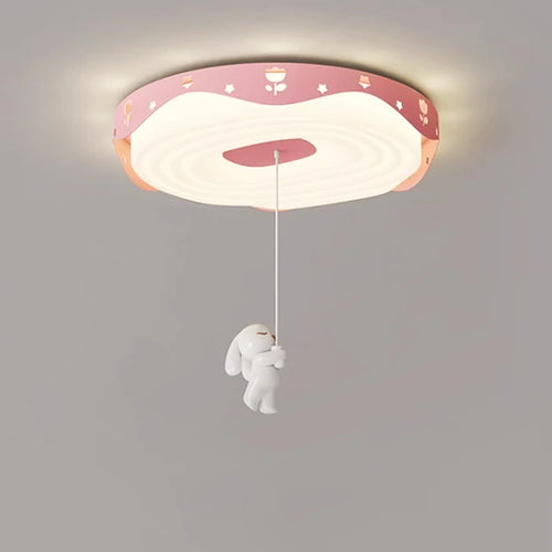 plafonnier enfant dessin animé ours panda lapin astronaute lumineux - vue 2 sur 14