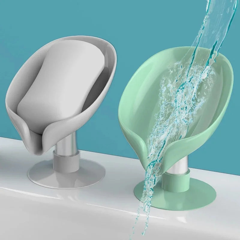 porte-ventouse créatif en forme de feuille pour rangement de savon - vue 3 sur 8