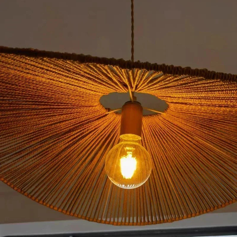 suspension japonaise en corde de chanvre pour décoration moderne - vue 4 sur 21