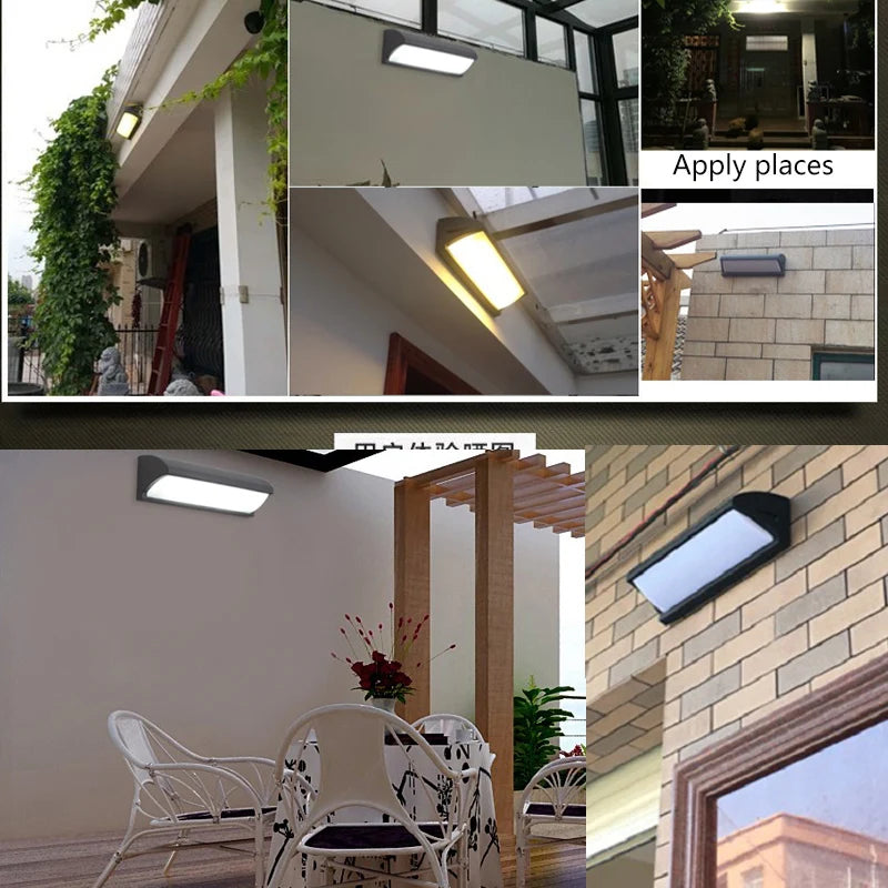 applique murale led aluminium étanche pour extérieur et jardin - vue 7 sur 8
