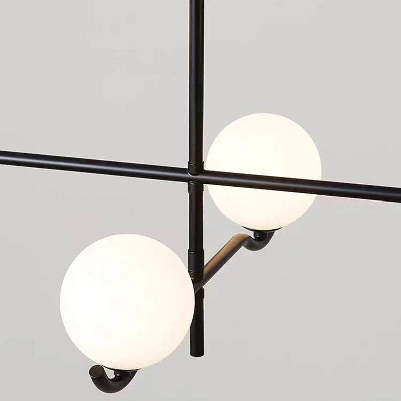 suspension moderne en verre luminaire décoratif d'intérieur - vue 6 sur 10