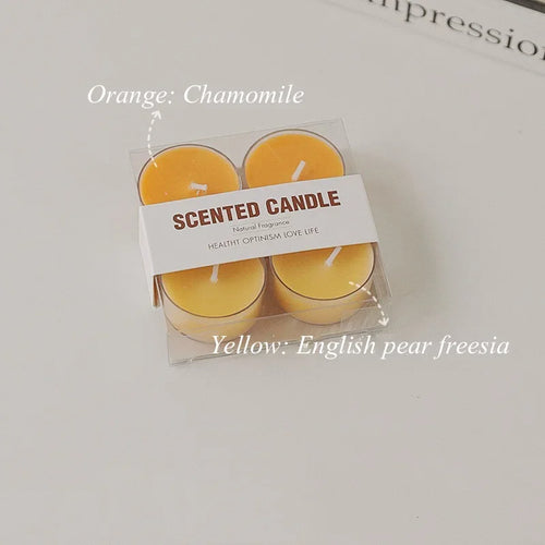 lot de 4 bougies parfumées en cire de soja pour décorations et événements