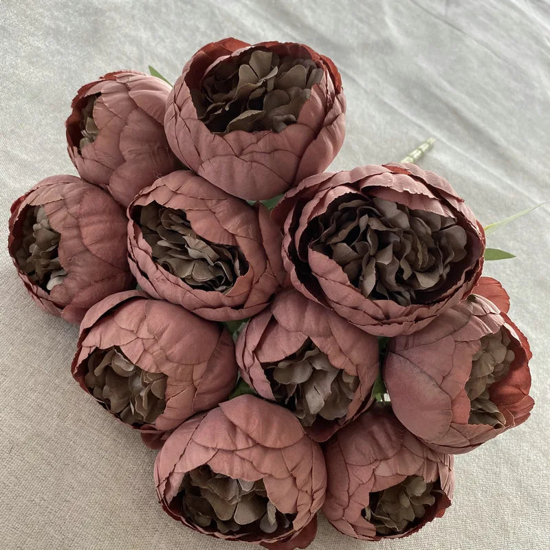 bouquet de pivoines artificielles pour mariage et décoration élégante - vue 8 sur 21