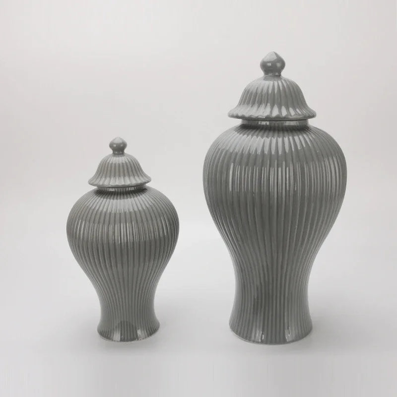 pot en céramique décoratif pour thé et gingembre avec couvercle - vue 5 sur 12