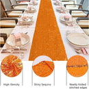 Chemin de table paillettes orange décoration fête mariage