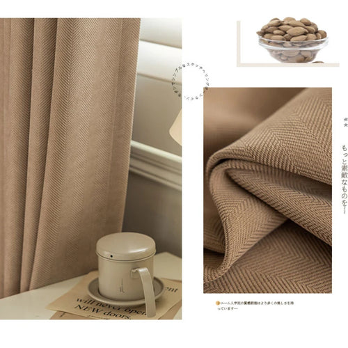 Rideau occultant uni style moderne pour salon chambre
