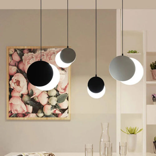 suspension moderne lumière décorative design lune intérieur - vue 4 sur 10