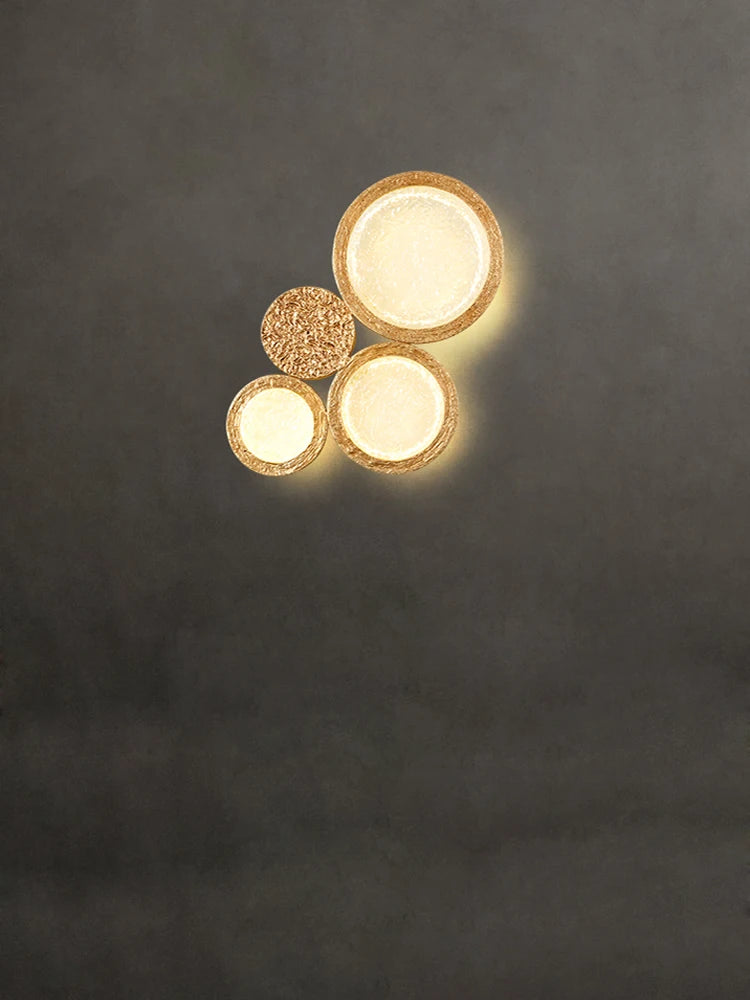 applique murale led postmoderne en cuivre miroir magique arandela externe - vue 4 sur 9