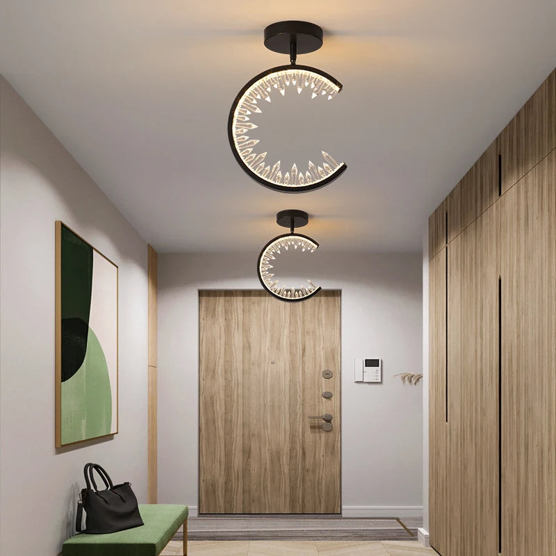 plafonnier led moderne minimaliste pour hall d'entrée