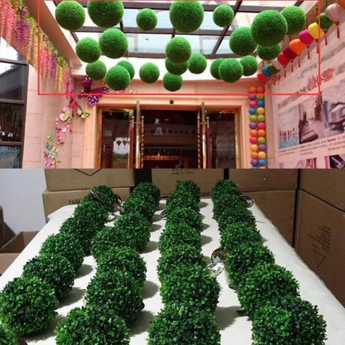 plante artificielle boule topiaire pour décoration jardin mariage fête - vue 3 sur 6