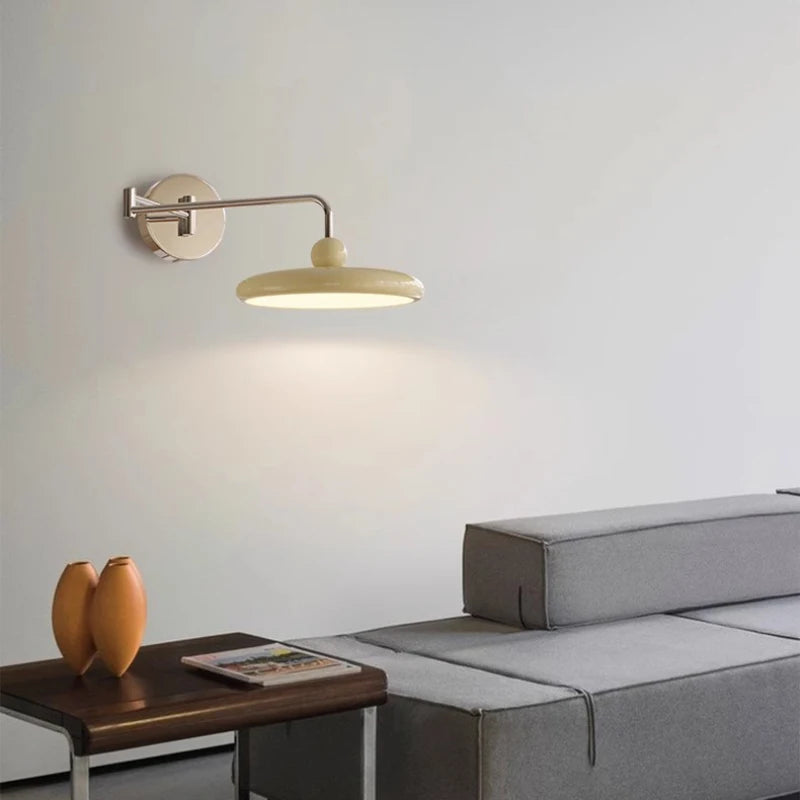 applique murale pliable nordique à led rétractable moderne - vue 6 sur 9