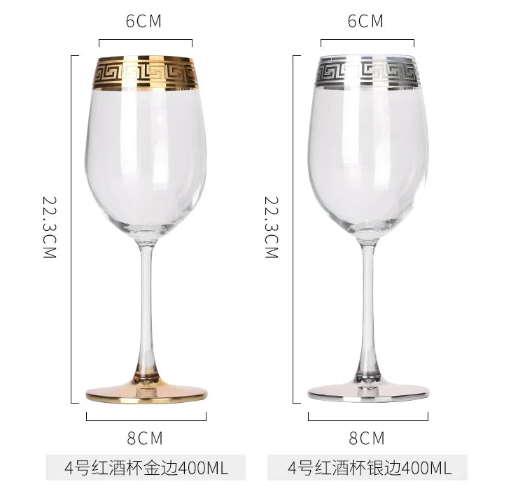 Verre champagne cristal style europeen bordure elegante - vue 7 sur 7