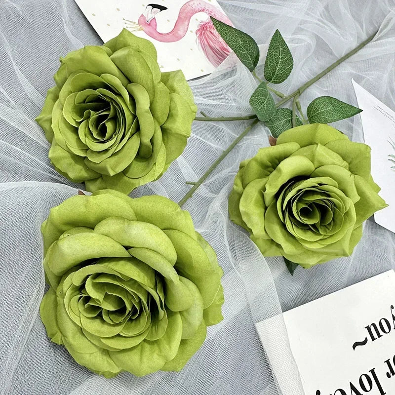 décoration florale en soie avec roses et branches pour fêtes - vue 9 sur 14