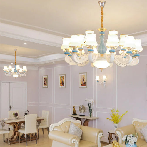 lustre moderne en céramique pour un éclairage intérieur élégant - vue 5 sur 6