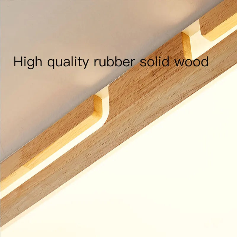plafonnier led en bois design moderne intelligent et élégant - vue 11 sur 12