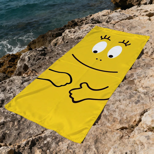 Serviette de plage barbapapa motif cartoon séchage rapide - vue 8 sur 7