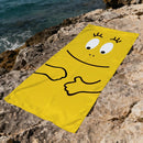 serviette de plage barbapapa motif cartoon sechage rapide
