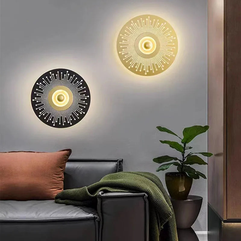 applique murale led ronde art déco pour divers espaces