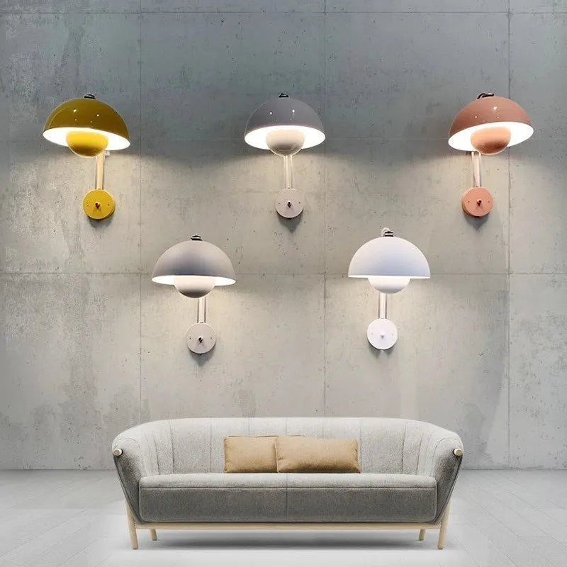 Applique murale nordique LED en forme de bourgeon - vue 3 sur 20