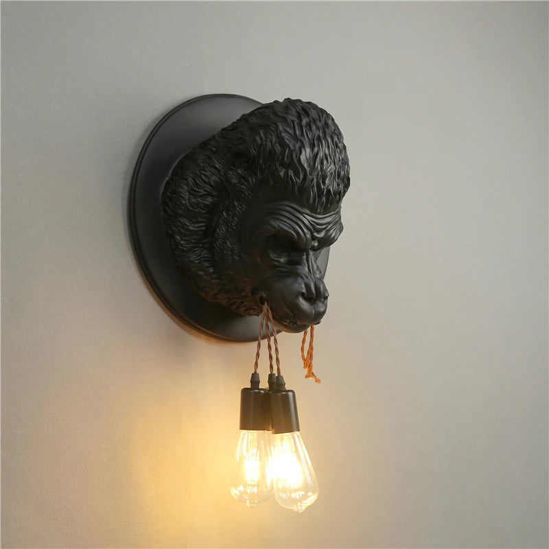 applique murale moderne en résine design art déco vintage lumineux - vue 3 sur 10